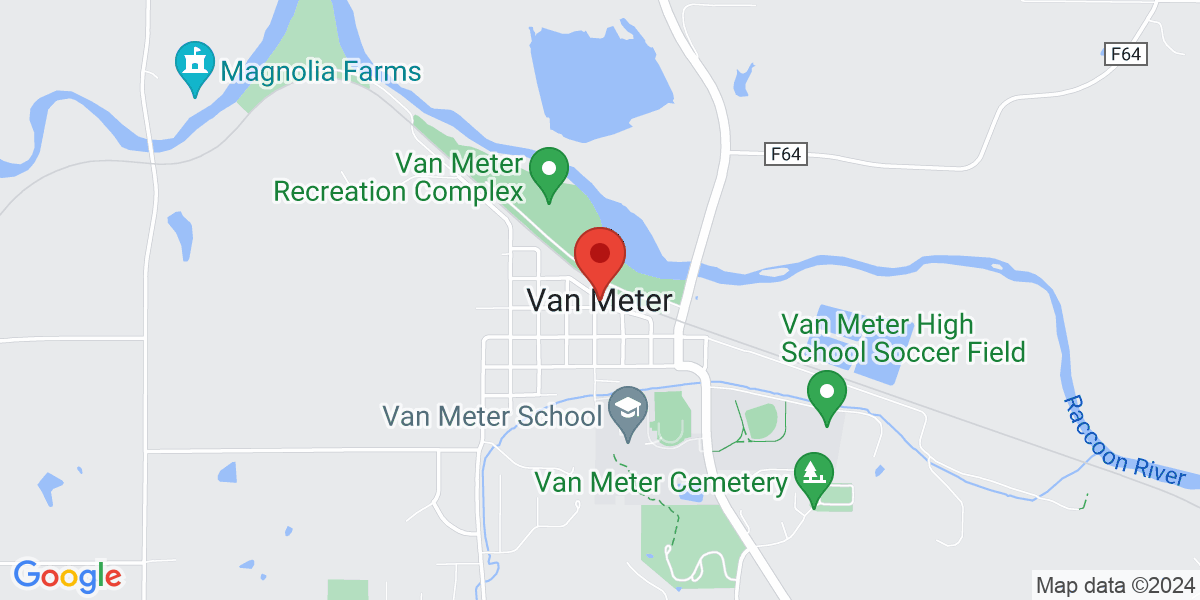 Map of Van Meter Public Library